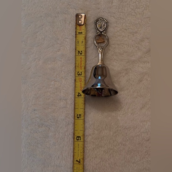 New Orleans Birthplace of Jazz Silver Souvenir Bell with Riverboat emblem - Picture 6 of 6